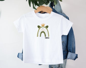 Personalisiertes Regenbogen-Frosch-T-Shirt / personalisiert / anpassbar / Geschenkidee / Vorname