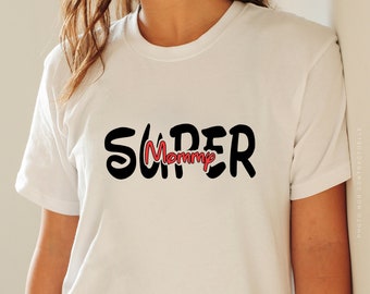 T-shirt Super Mommy / maman / fête des mères / idée cadeau / cadeau / famille /chemise
