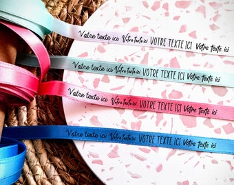 Personalized Satin Ribbon Bracelet, Personalized Bachelorette Party Wedding Gift Bracelet, Customizable Ribbon for all events!