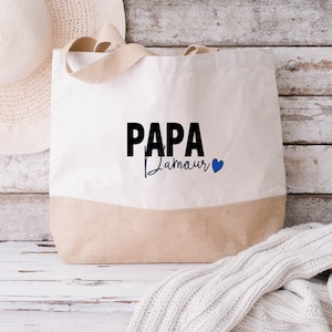 Sac cabas Papa D'amour / idée cadeau / cadeau / fête des pères / cabas / sac / papa