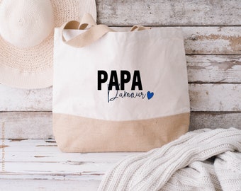 Sac cabas Papa D'amour / idée cadeau / cadeau / fête des pères / cabas / sac / papa