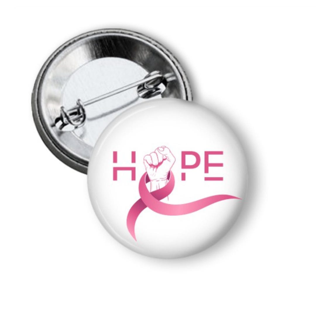 10 Badges Octobre Rose - Épingles De Sensibilisation Au Cancer Du Sein En Métal Et Émail