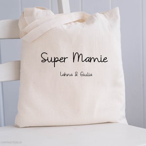 Tote bag Super Mamie / Personalized / gift idea / customizable / first name / grandma / grandmother