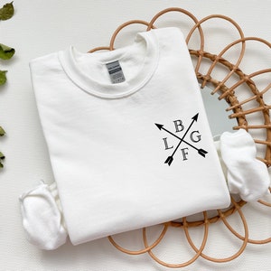 Personalisiertes Monogramm-Sweatshirt / Pullover / für Erwachsene / Geschenkideen / Familiendesign / Familie / Mama / Papa / Onkel / Tante / Kinder / Baby Bild 1