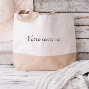 Sac cabas Personnalisable / idée cadeau / cadeau / personnalisé / tendance / cabas / sac