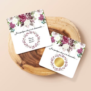 Carte à gratter Veux tu être ma témoin? , Mariage, EVJF, Annonce, Demande, Heureux événements, Marraine, Parrain, Naissance...