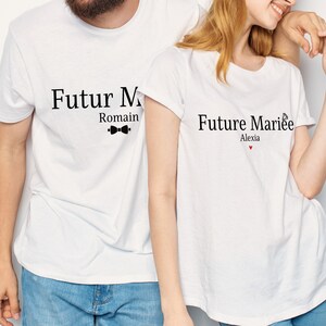 T-shirt Future Mariée Prénom / mariage / wedding / idée cadeau / EVJF / cadeau / personnalisé / personnalisable image 2