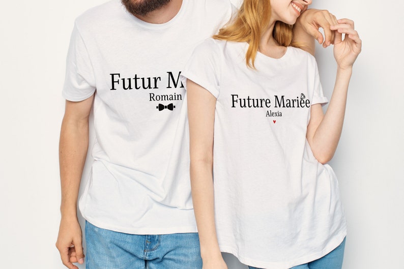T-shirt Future Mariée Prénom / mariage / wedding / idée cadeau / EVJF / cadeau / personnalisé / personnalisable image 2