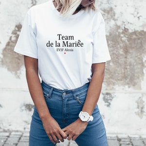 Bride's Team T-shirt + First Name / wedding / wedding / gift idea / EVJF / gift / personalized / customizable