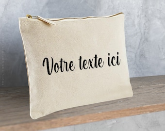 Trousse personnalisable / idée cadeau / personnalisation / votre texte ici