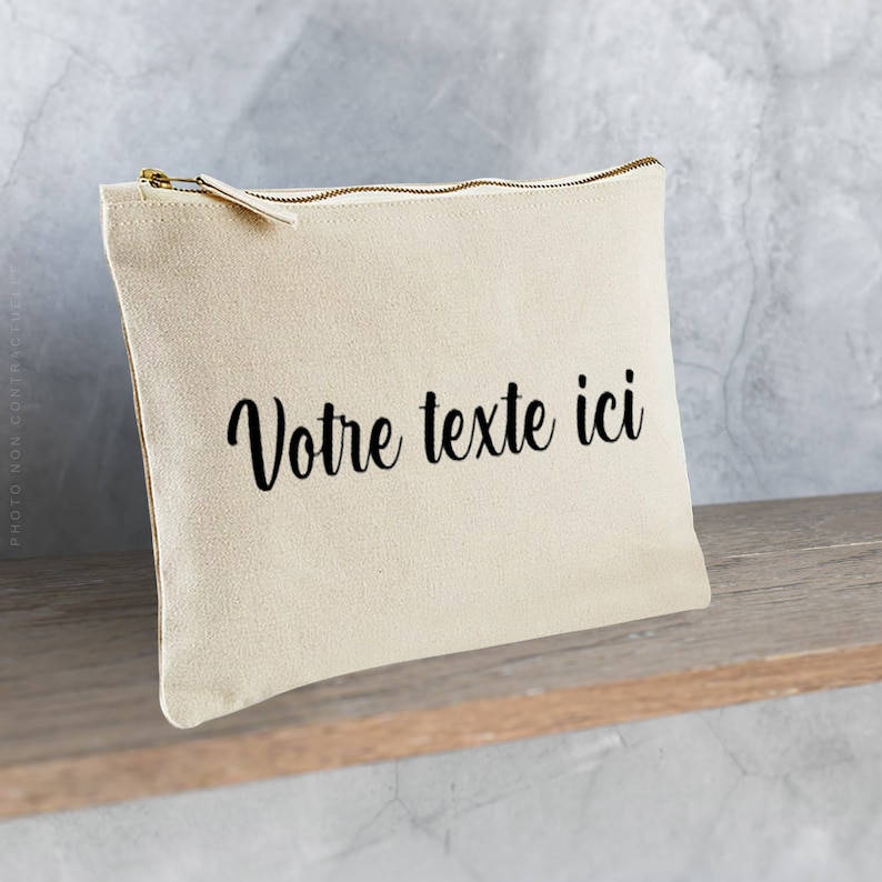 Trousse personnalisable / idée cadeau / personnalisation / votre texte ici image 1