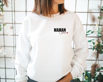 Sweat Maman Chérie / Pull / pour maman / idées cadeaux / design familial / famille / maman, papa  / fête des mères