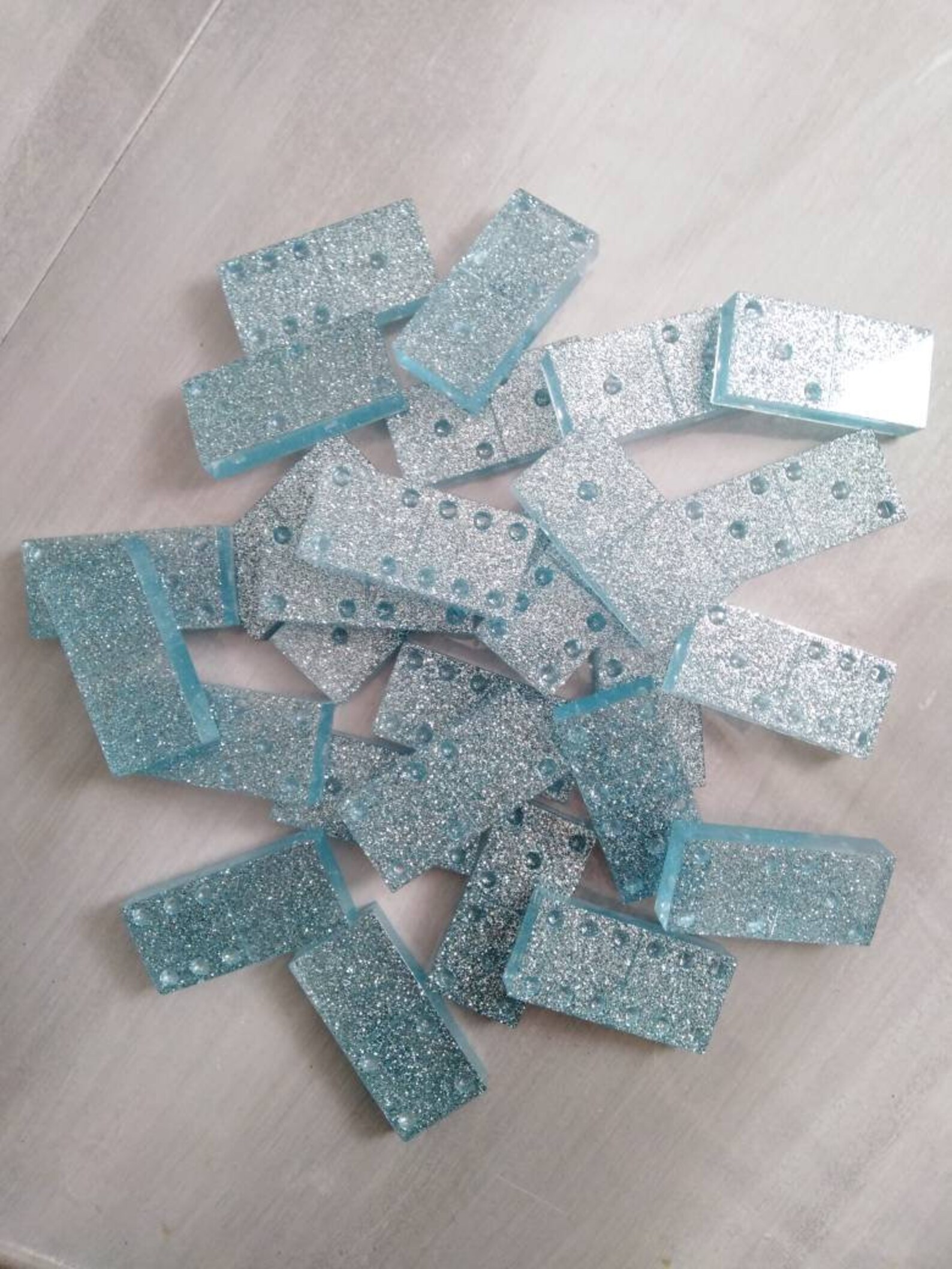 Dominos résine époxy personnalisable Etsy