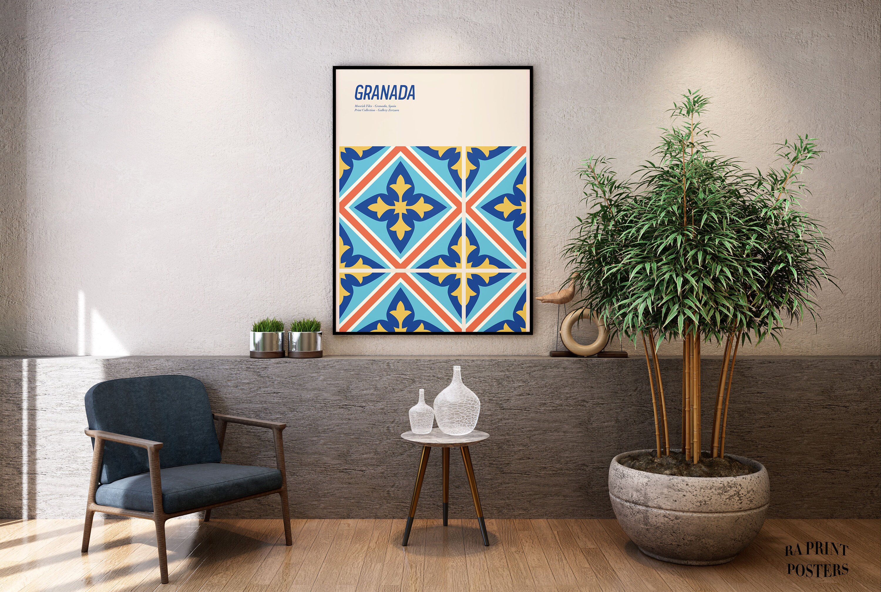 Moorish Wall Decor Granada Spanish Art Print Andalucia Etsy