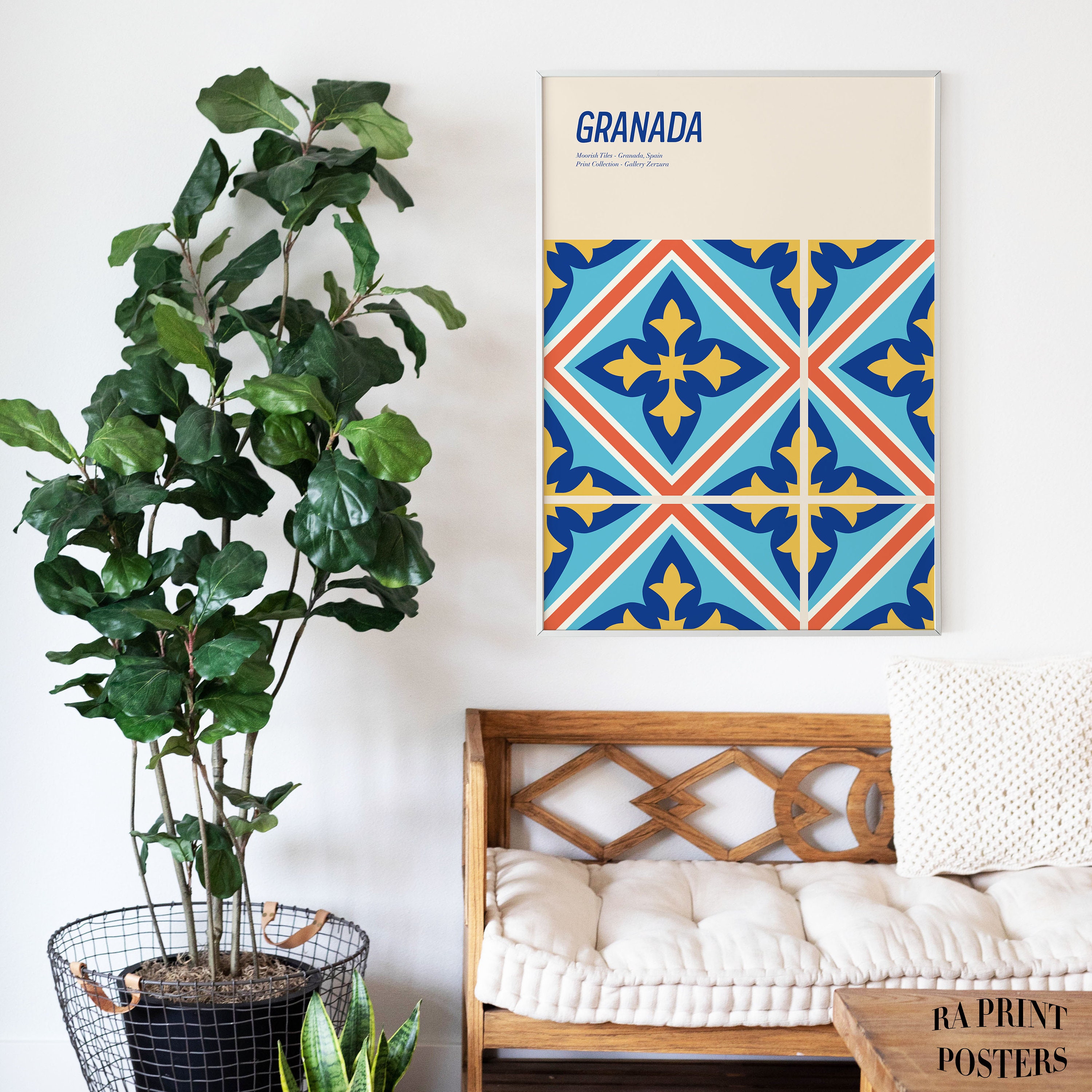 Moorish Wall Decor Granada Spanish Art Print Andalucia Etsy