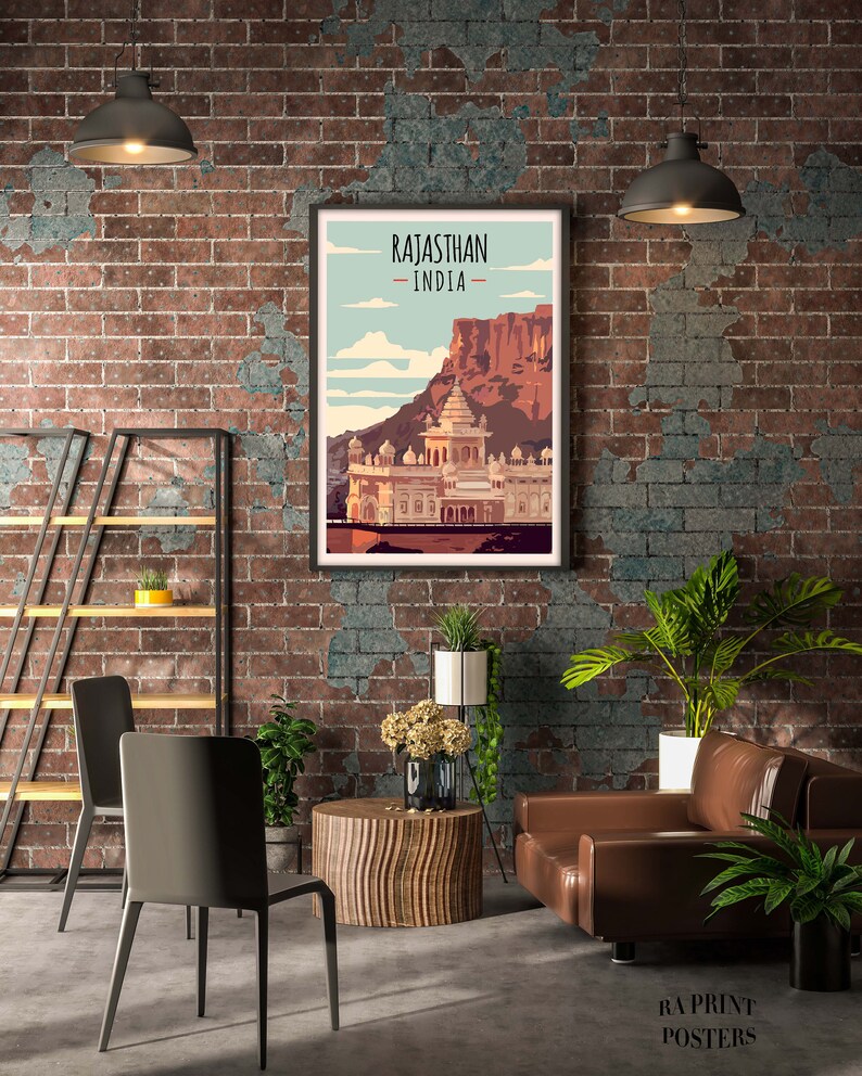 Rajasthan India Travel Poster High Quality Print Poster - Etsy