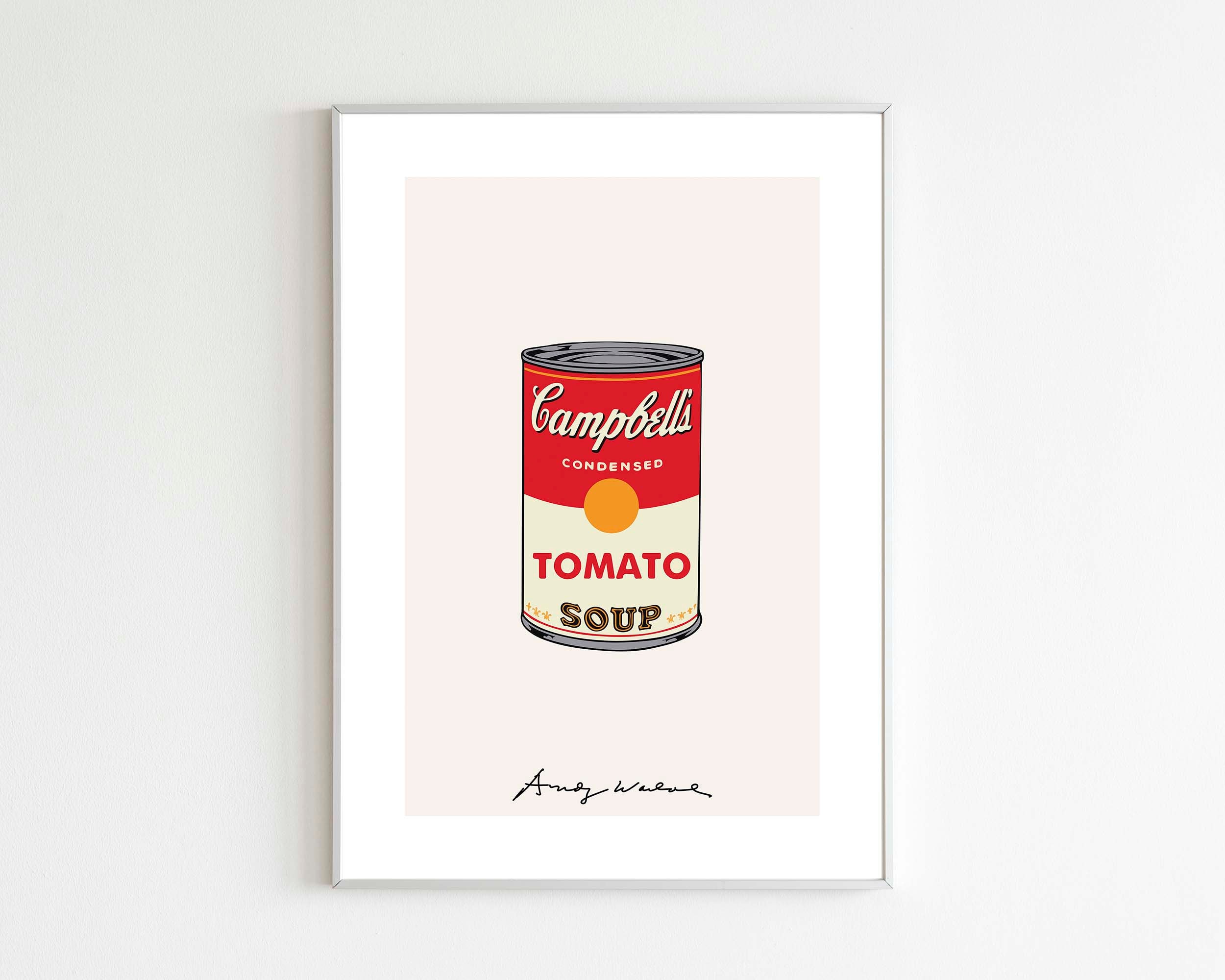 Andy Warhol Tomato Soup High Quality Andy Warhol Art Print Etsy
