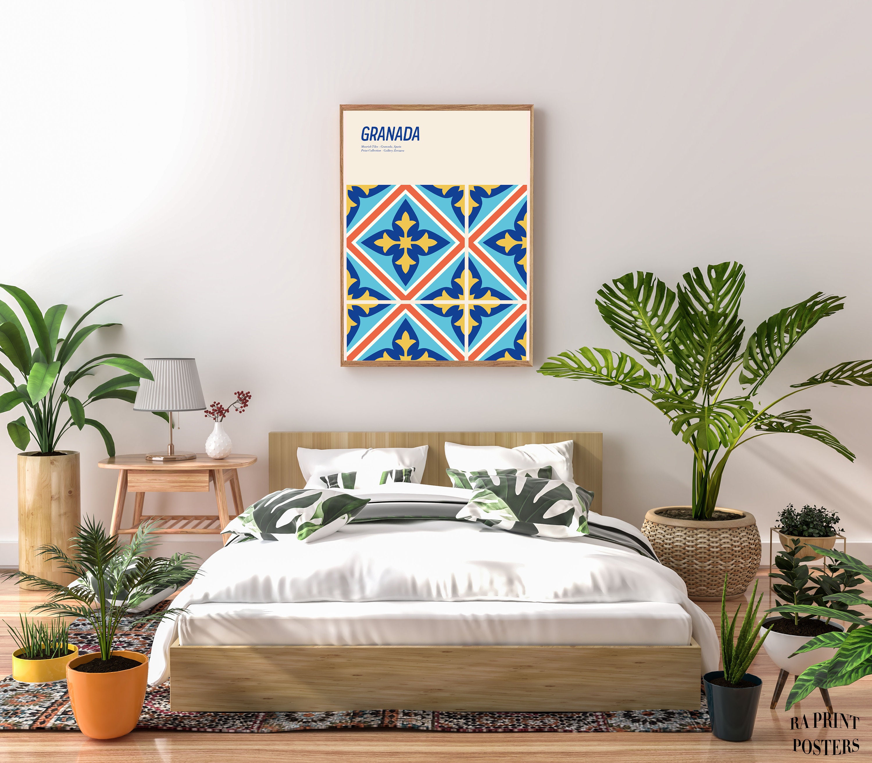 Moorish Wall Decor Granada Spanish Art Print Andalucia Etsy