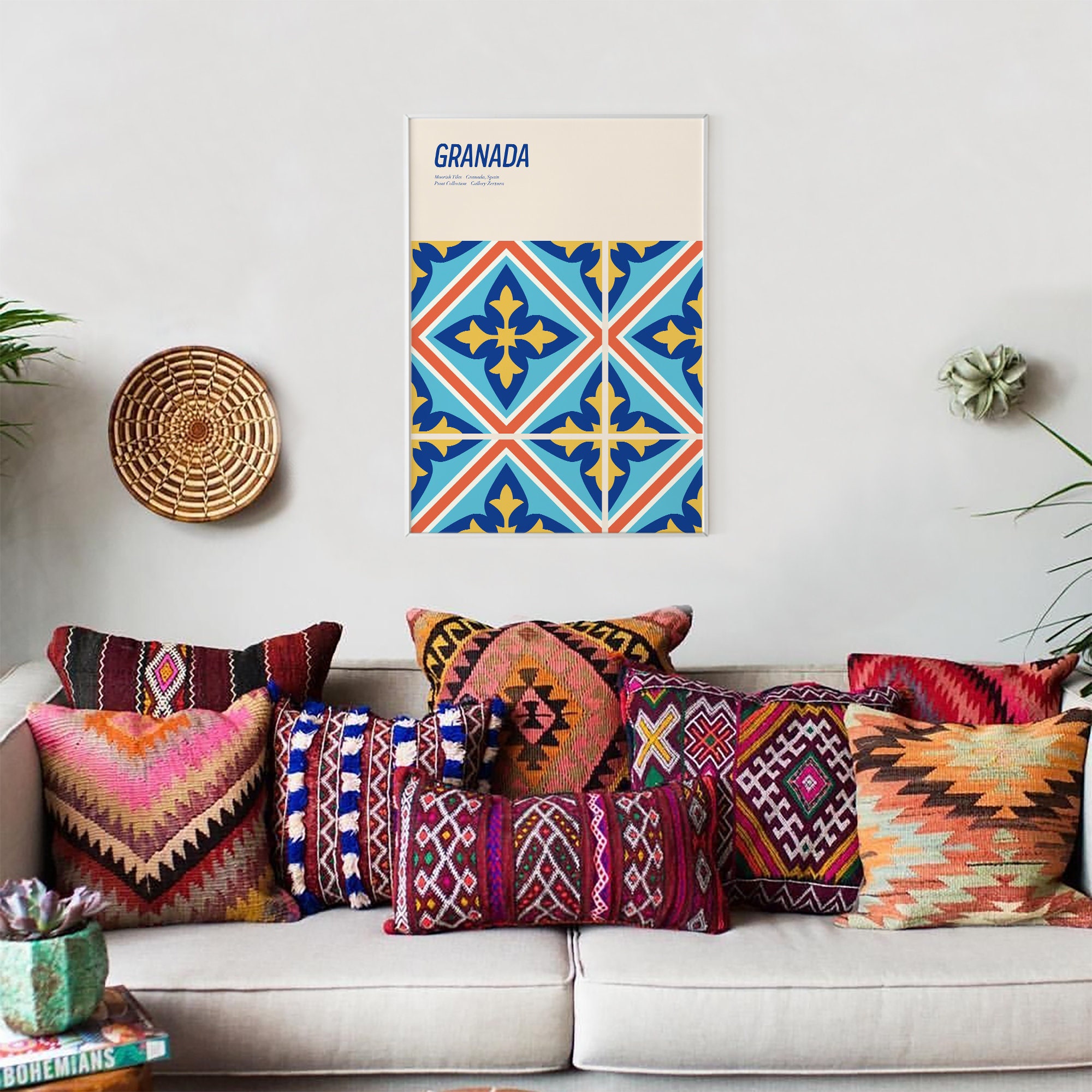 Moorish Wall Decor Granada Spanish Art Print Andalucia Etsy