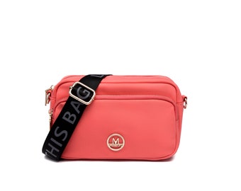 Crossbodybag vegan multiway shoulder bag in orange - limited edition