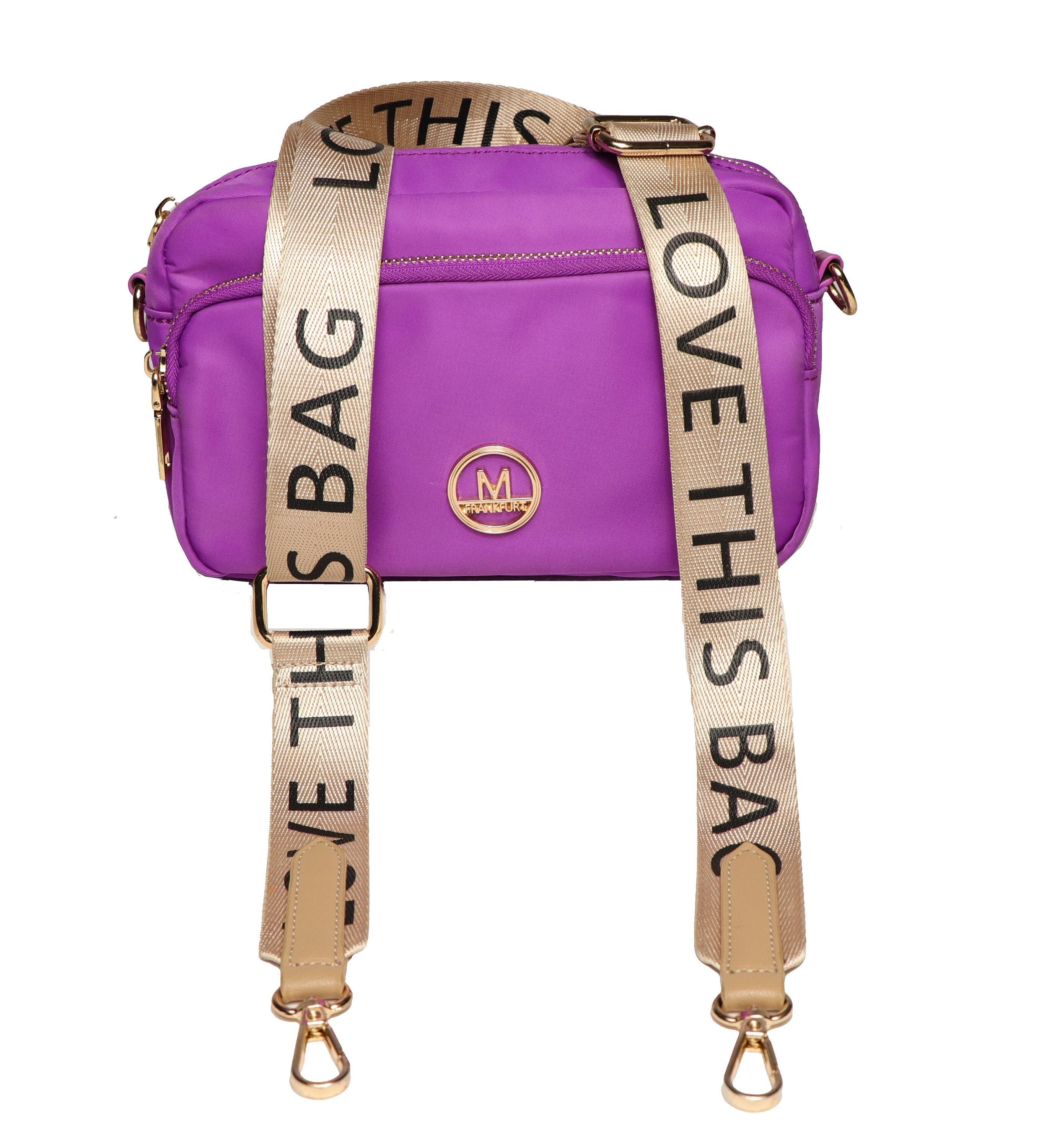 Crossbodybag multiway & vegan shoulder bag in fuchsia - limited edition