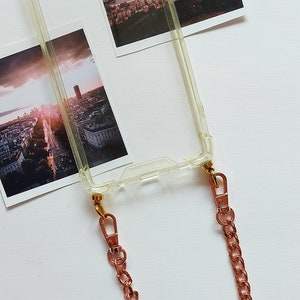 Rose gold chain metal - noble replacement chain, bag chain, mobile phone chain, key chain