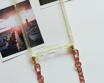 Rose gold chain metal - noble replacement chain, bag chain, mobile phone chain, key chain