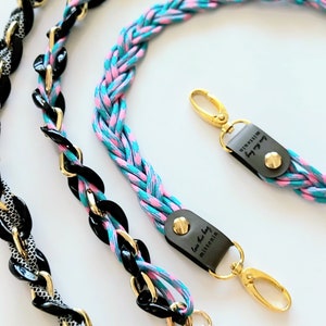 Unique chunky chain & bagstrap as bag chain/ mobile phone chain/ glasses chain - approx. 60 cm