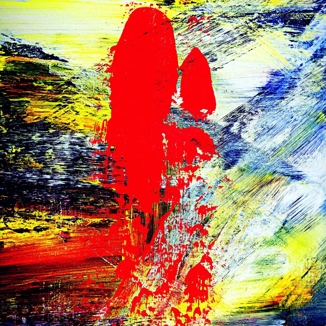 Abstract noise painting Etsy