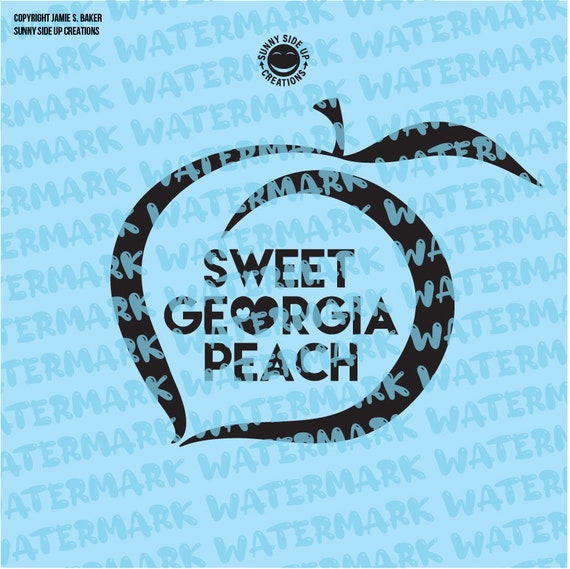 Sweet As A Georgia Peach T Shirt With Bright Peach Graphic Sweet As A Georgia Peach T Shirt With Bright Peach Graphic