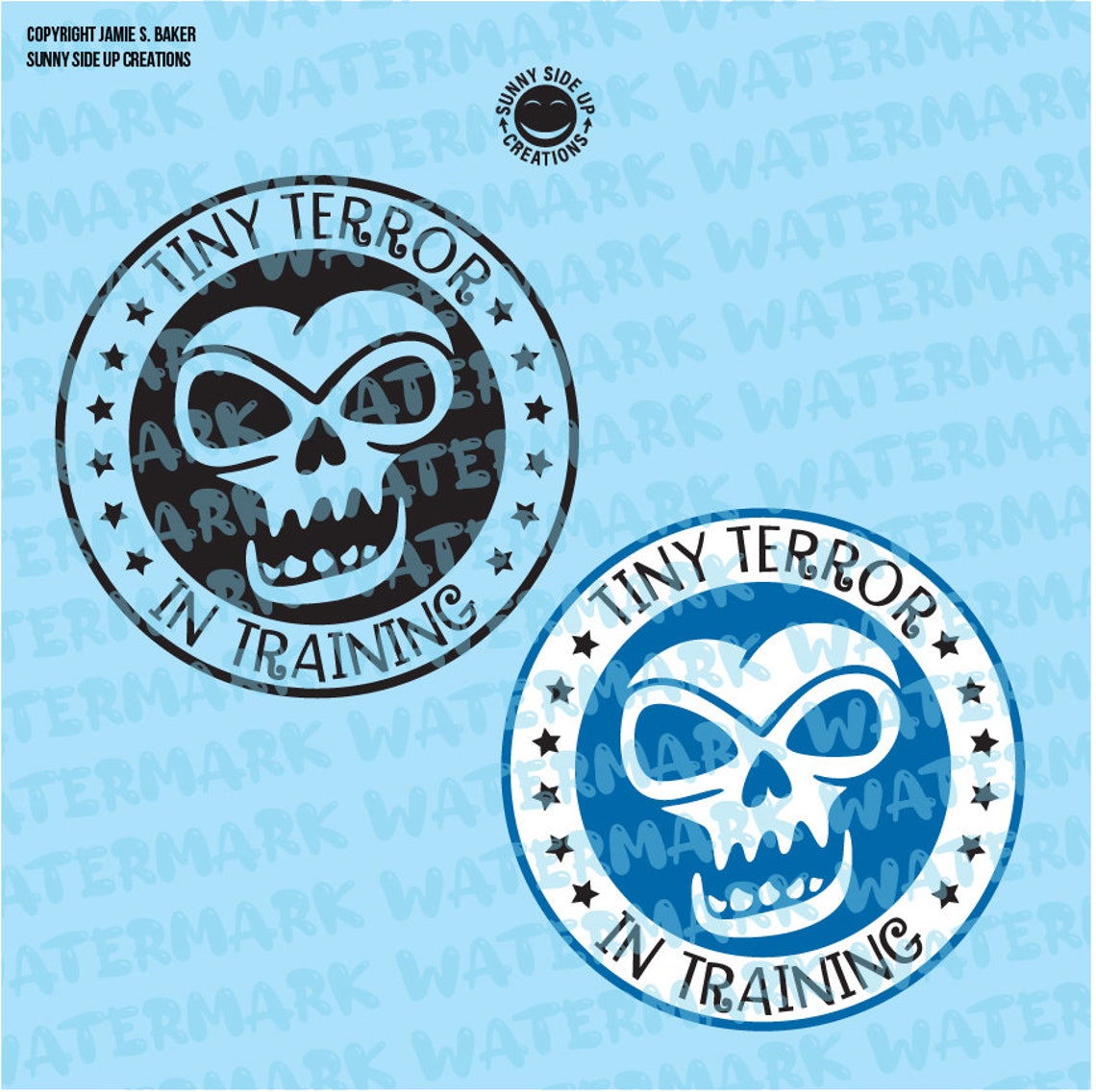 Download Tiny Terror in Progress little boy skull vector digital ai ...