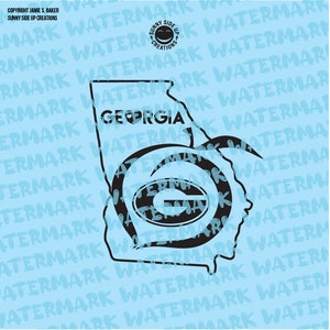 Sweet Georgia Peach with state of Georgia outline Georgia University vector digital ai, svg, png, jpeg