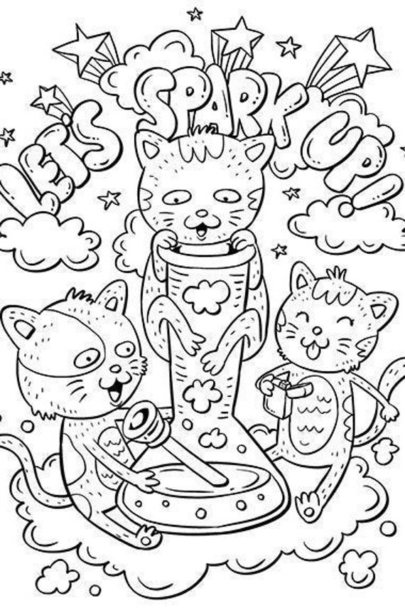 Female-Empowering Cannabis Coloring Books : Stoner Coloring Book