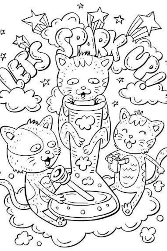 Female-Empowering Cannabis Coloring Books : Stoner Coloring Book