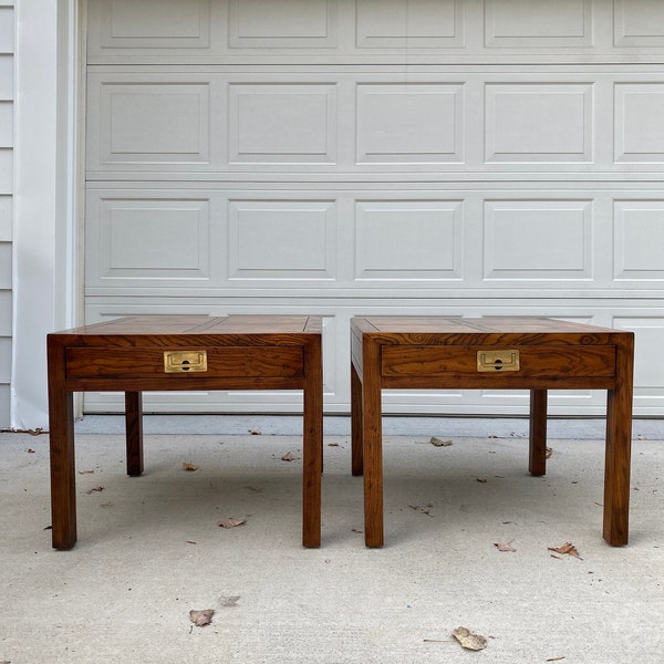 Campaign End Tables Etsy