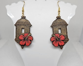 El Morro/Flor De Maga dangle earrings