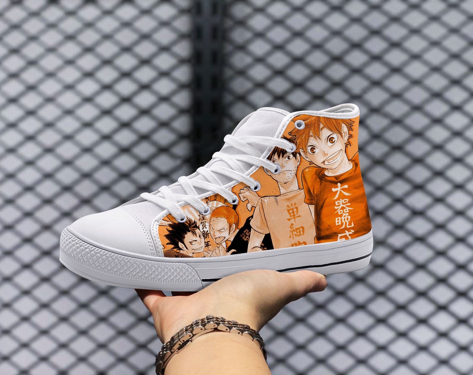 Haikyuu Custom Hi Tops Volleyball Unisex Hi Tops Hinata Etsy