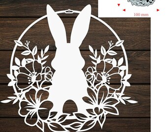 Craft Metal Cutting Dies cut die mold Animal Rabbit Happy Easter bunny flower decoration Scrapbook paper craft mould stencils dies