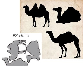 Desert Camel Metal Cutting Dies Stencil Scrapbooking DIY Album Stamp Paper Card