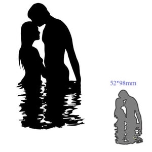Craft Metal Cutting Dies cut die mold Lake couple decoration Scrapbook paper craft knife mould blade punch stencils dies