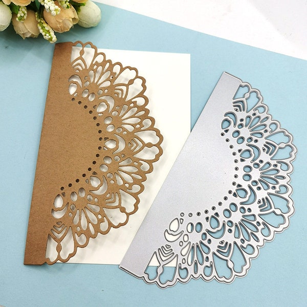 Flower Lace Metal Cutting Dies - Reusable Metal Dies for Scrapbooking - Die Cuts for Card Making - Create DIY Album Paper Card Stencil