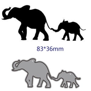 Craft Metal Cutting Dies cut die mold Animal elephant decoration Scrapbook paper craft knife mould blade stencils muere