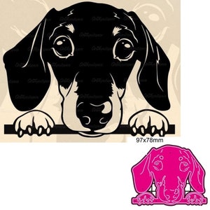 Matrices de découpe en métal découpées moule décoration de chien animal Scrapbook papier couteau artisanal moule lame poinçon pochoirs