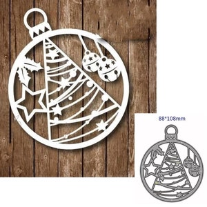 Metall-Schneide stanzt Druck Formen Form Weihnachten Kugeln Dekoration Scrapbook Papier Handwerk Messer Form Klinge Stempel Schablonen stirbt