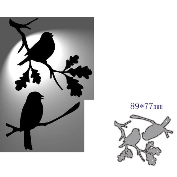 Birds Branch Metal Die Cuts - Carbon Steel Cutting Dies For Card Making Scrapbooking