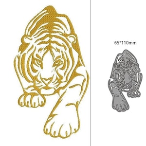 Handwerk Metall Stanzformen cut sterben form Tier tiger dekoration Scrapbook Papier Handwerk Messer Form Blatt Stanzen Schablonen Dies ist