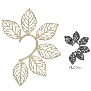 Metalen snijden matrijzen gesneden matrijs schimmel Halfslachtige bladeren decoratie Scrapbook papier ambachtelijk mes schimmel mes punch stencils