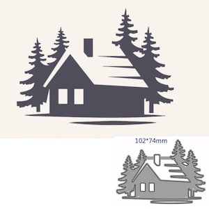 Craft Metal Cutting Dies cut die mold Tree house decoration Scrapbook paper craft knife mould blade punch stencils dies