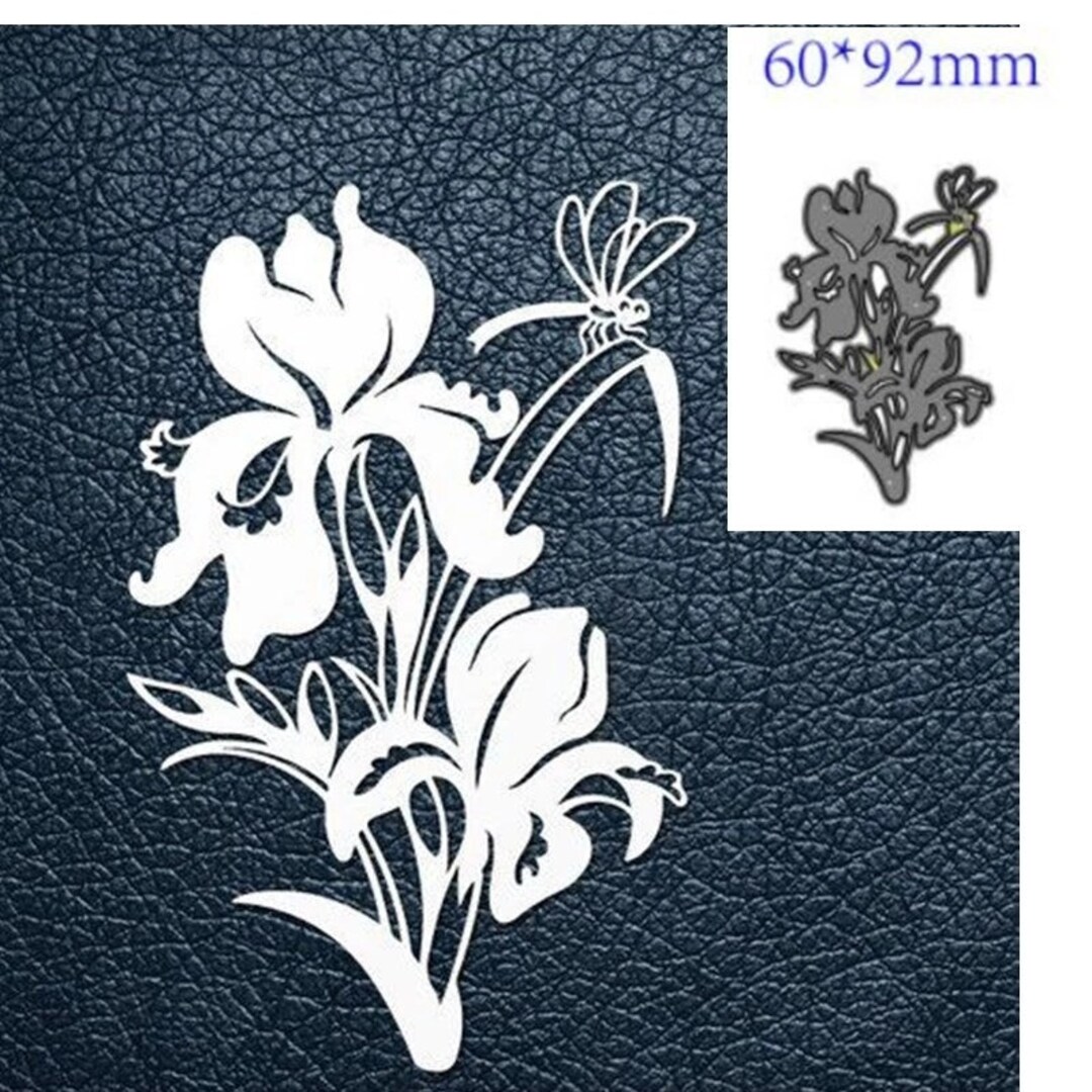 Metal Cutting Dies Cut Die Mold Flower Dragonfly Decoration Scrapbook ...
