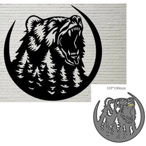 Craft Metal Cutting Dies cut die mold Animal bear decoration Scrapbook paper craft knife mould blade punch pochoirs dies